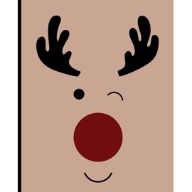 Reindeer Composition Notebook: Minimalist Christmas Aesthetics | Joyful, Cozy Christmas Vibes, Blank Lined Journal for Women, Men & Everyone | Jolly Gift Not Just For The Holiday Season