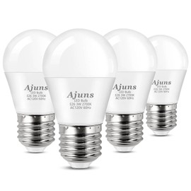 Ajuns LED 3W 25 Watt Light Bulbs Equivalent, 120V Ceiling Fan Light Table Lamp Bulb Warm White 2700K LED Energy Saving Light E26 Base, Suitable for Home 4 Pack