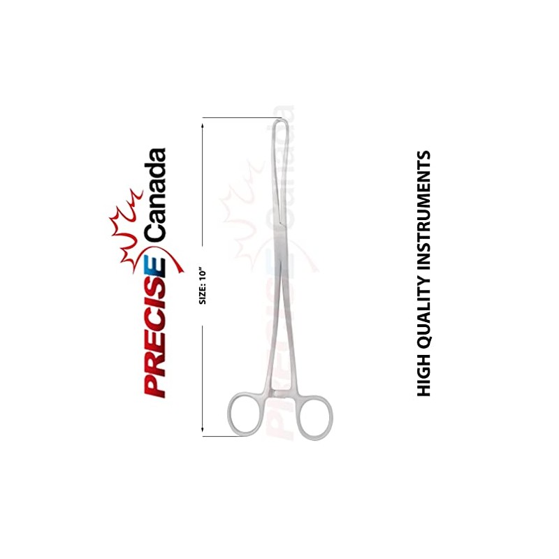 PRECISE CANADA: DUPLAY Tenaculum Forceps 10" Curved German Grade