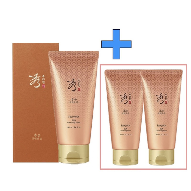 Sooryehan Bone Cleansing Foam 160ml+Additional Cleansing Foam 100mlX2 / 수려한