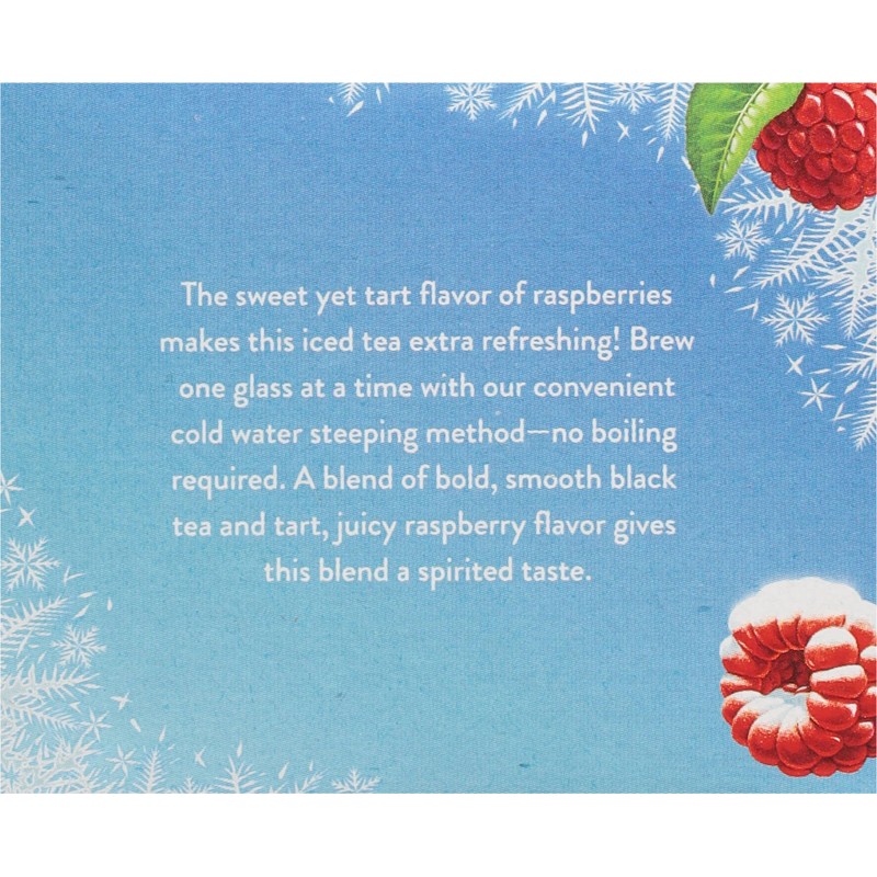 Celestial Seasonings Cold Brew Raspberry Black Iced Tea 18 Tea