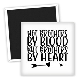 Brüder durch Herz - Kühlschrankmagnet liebevoll dekorativ - bunte Familienmagnete - originelle Geschenke für Geschwister - emotionale Wanddeko - kreative Geschenkideen für Freunde