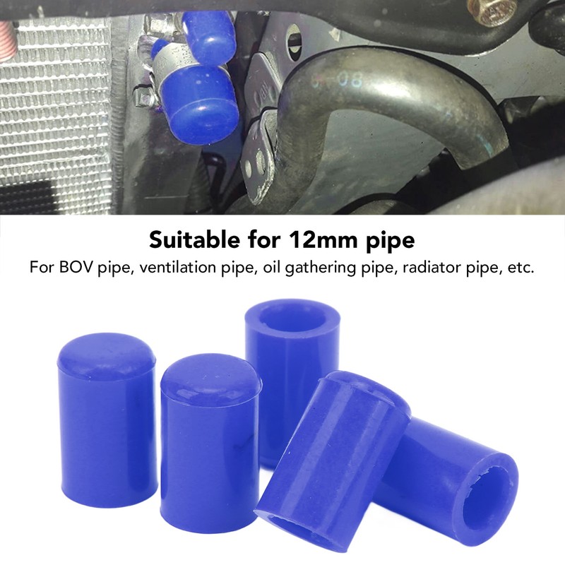 10PCS 12mm Auto Intake Vacuum Hose Cover Silicone Hose Blanking