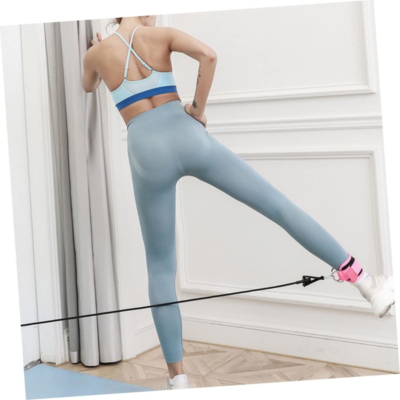 WOONEKY 1Pc Pink Ankle Strap for Fitness Resistance Band Durable