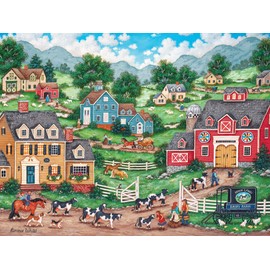MasterPieces 550 Piece Jigsaw Puzzle for Adults, Family, Or Kids - The Curious Calf - 18"x24"