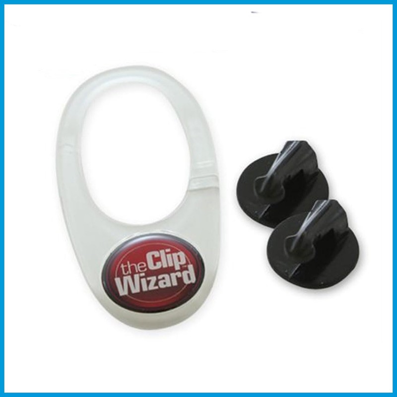The Clip Wizard- Adhesive Clip Cell Phone Mounts Holders Universal