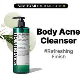 [SOME BY MI] AHA BHA PHA 30 Days Miracle Acne Clear Body Cleanser – 13.5oz Gentle Exfoliating Body Wash for Back Acne | Korean Skincare