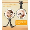 Gospire 5.85â€ Tripod Travel Makeup Mirror with Lights and Magnification