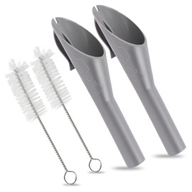 2 PCS Petrol Funnel for Car, Portable Fuel Funnel with Filter Diesel Filler Funnels with 2 Brush for 1782177 1833948 2050651 2094164