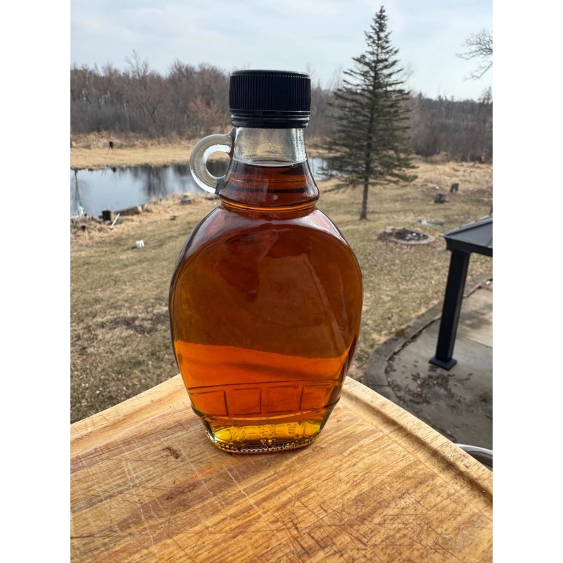 B&C Select Finds Pure Maple Syrup Minnesota Made Glass Bottle