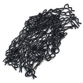 100PCS Black Universal RC Car Body Shell Pin R-Type Clips Compatible with 1/8 1/10 1/16 Scale Redcat HPI Himoto HSP ExceedRC Car Truck Buggy (for 1/10)