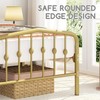 Yaheetech Twin Bed Frames Metal Platform Bed with Victorian Style