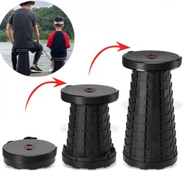 Portable Telescopic Folding Stool for Camping & Fishing – Adjustable Height, Compact Seat for Hiking and Outdoor Travel