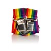 Olata Unisex Fully Adjustable Clip On Rainbow Braces/Suspenders. 2.5cm, X-Shape