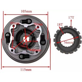 Unbranded Lifan 125cc Manual Clutch for  ATV Dirt Bike Apollo SSR Taotao Coolster