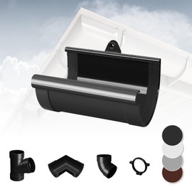 Gutter System - 90 mm Plastic PVC, Selection Components - RainWay 90, anthracite