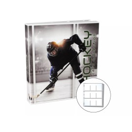UniKeep Hockey Trading Card Collection Album Kit, 10 Pages Included