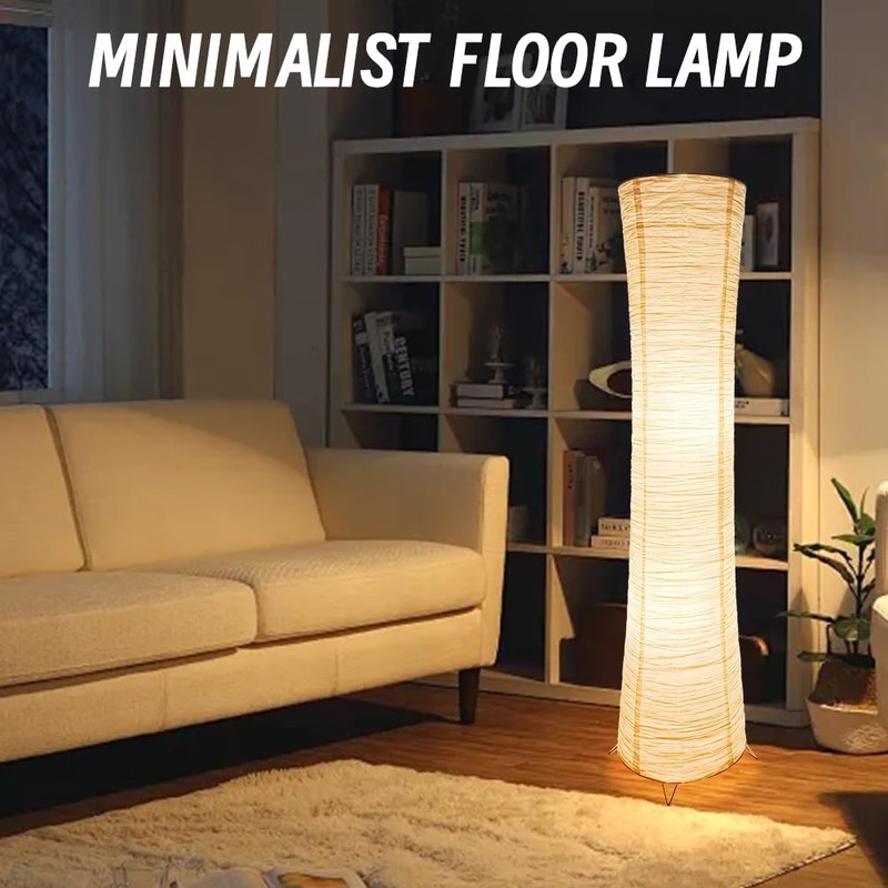 YY YEARCHY Floor Lamp Paper Lamp Standing Lamps with Rice