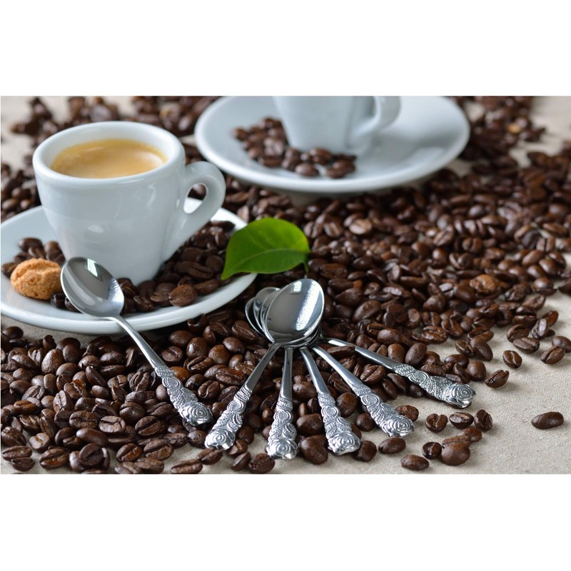 GRÄWE Espresso Spoons, Set of 6, Espresso Spoons Made of