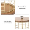Coffee Pod Holder Iron Large Capacity Space Saving Wooden Base