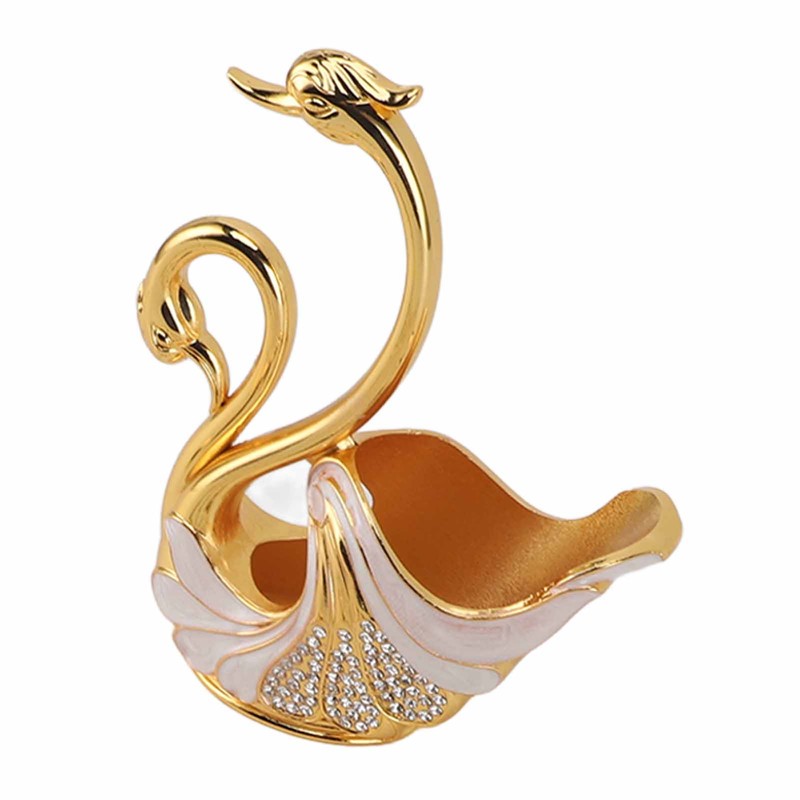 Swan Dinnerware Set Metal Tableware Cutlery Set Decorative Swan Base