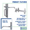 IRONTITE® Suffolk Latch BZP, Garden Gate Latch for Wooden Gates,