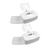 LABRIMP 2pcs Portable Wipe Holder Simple Plastic Wipes Dispenser for