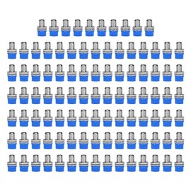 100Pcs 4mm Banana Plug Socket Binding Post Wire Connector Terminal for Industry Electronic EquipmentBlue