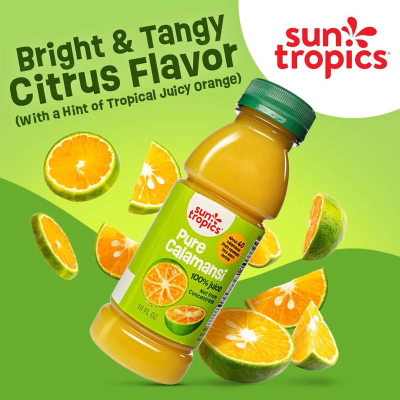 Sun Tropics Pure Calamansi 100% Juice - 4 Pack, 10