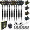 MageRabbit Plastic Darts 12 Pieces 18g with 16 Dart Flights,