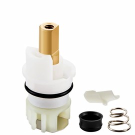 RP25513 Faucet Stem Assembly Kit Compatible with Delta Two Handle Faucet Repair Parts RP24096 Cartridge RP4993 Seats Springs RP24097 1/4 Turn Stop for Bathtub Shower Sink Bathroom Faucet