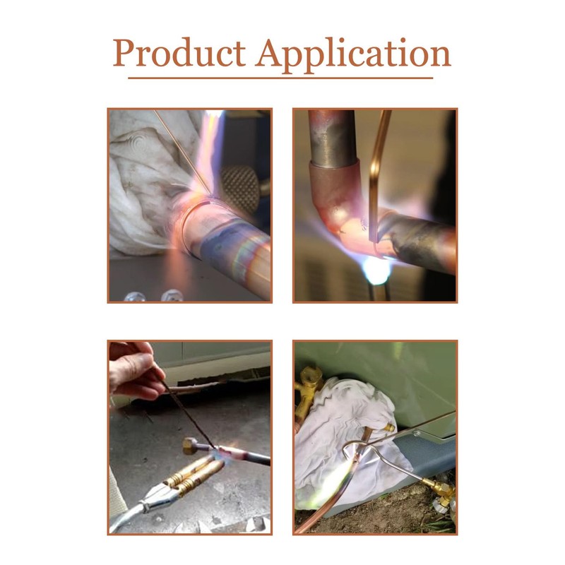 7Pcs Brazing Rods, Copper Brazing Rod 1/8" X 13.78", 3mm