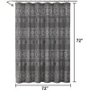 Gray Boho Farmhouse Modern Shower Curtain Set Waterproof Polyester Neutral