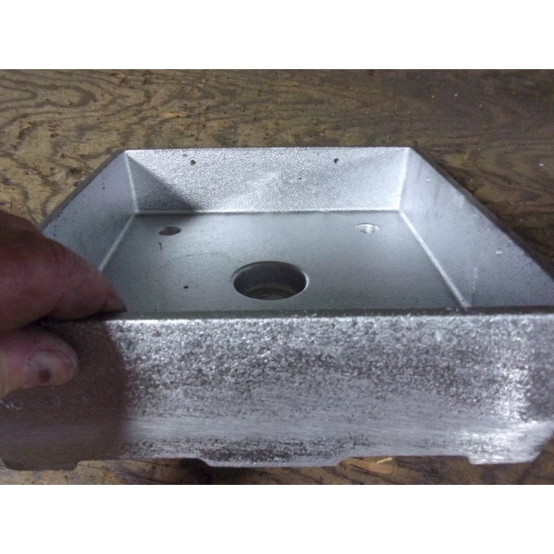 Ben Douglas Foundry Post Base, Anchored 8x8, rough cut, Heavy