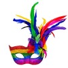 Boland 00211 Carnival Rainbow Mask, multi-coloured, one size, 10116594