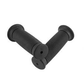 1 Pair 22mm/25mm Universal Vintage Motorcycle Handlebar Grips (Black)