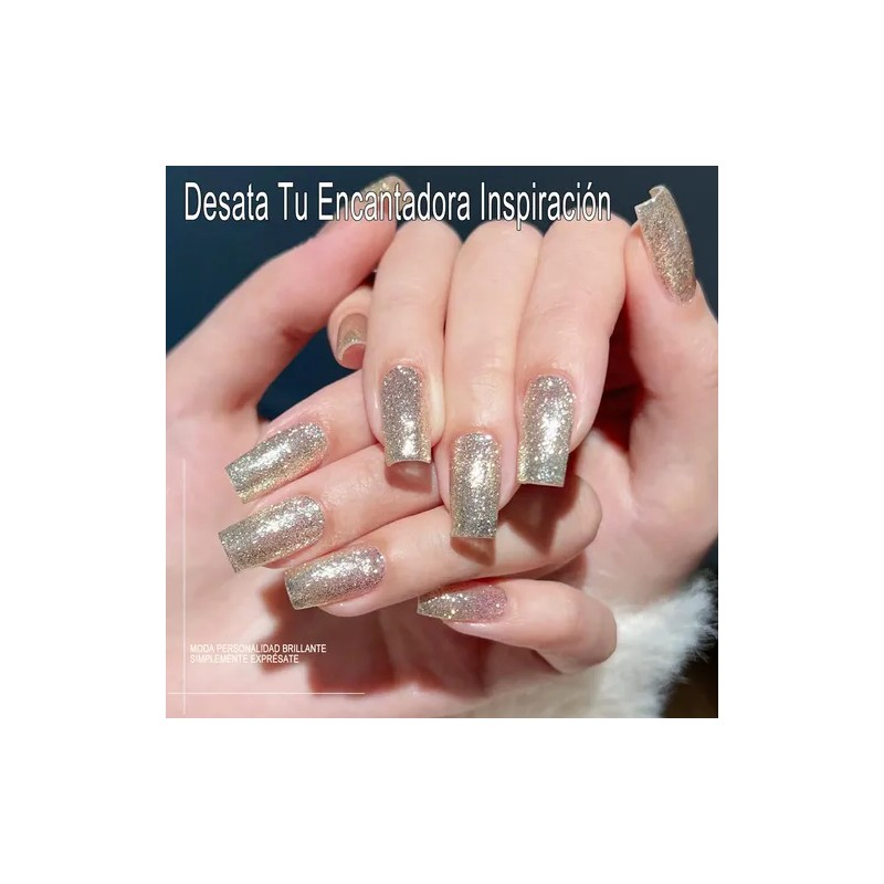 Gel Platinium Decoracion Uñas Gel Esmalte Semipermanentes 4c