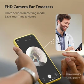 Bebird Pro Note5 Ear Picker with Camera Tweezers, Wireless Wax Removal Tool Camera Cleaner Otoscope with Light for iPhone, Visual Ear Viewing Scope with Videos, WiFi Cleaning Kit for Adults & Kids