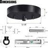MAYOMAJO 5-1/8 Inches Light Canopy Kit with Heavy Duty Replacement