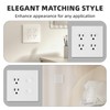 MLLIZH 2-Gang Screwless Duplex Wall Plate, 4.73" x 4.73" Standard