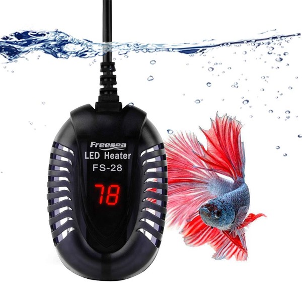FREESEA Aquarium Fish Tank Heater: 50W Small Submersible Turtle Heater