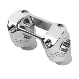 Unbranded 2" Handlebar Risers 1.25" Bar Clamp For Harley Road King Softail Springer FXSTS