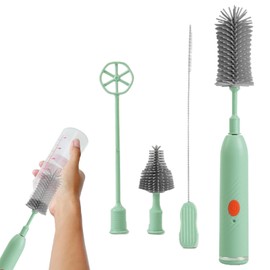 Electric Bottle Cleaner Brush - Waterproof Electric Straw Cleaner | Cleaning Brush for Baby Bottles | Rechargeable Cup Cleaning Tool for Pump Parts, Teapots