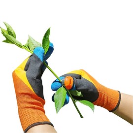 Gardening Gloves Picking Gloves Anti Thorn Anti Slip Thumb Knives Harvesting Pruning Garden Fruits Vegetables (One Size Fits Most)
