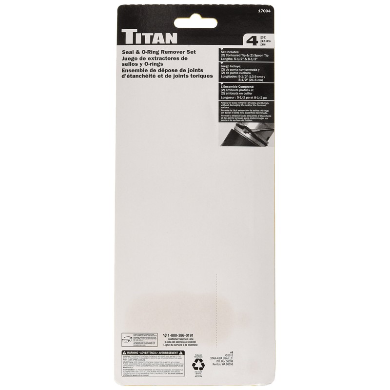 Titan - 4-Pc Seal And O-Ring Remover Set (17004)