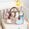 DZS Diaper Caddy Organizer, Large Collapsible Storage Caddy, Portable Household