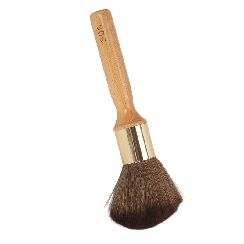 Neck Duster Brush Beech Wood Ergonomic Handle Portable Broken Hair