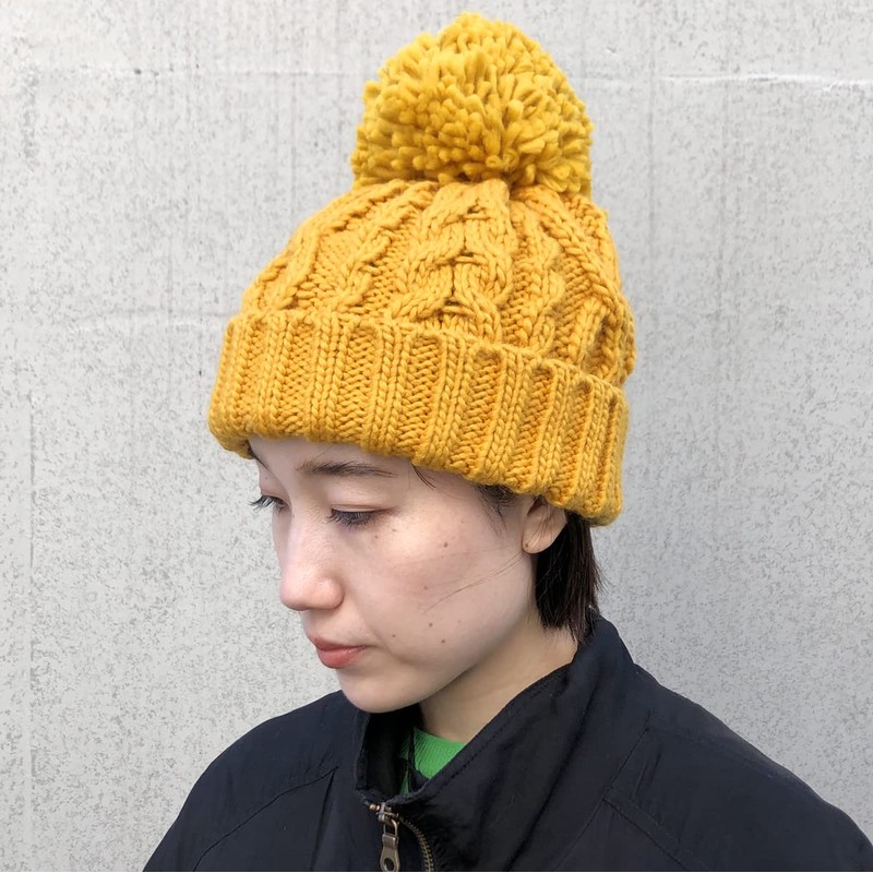 Basic Quench Heavy Cable Watch Pom Pom Knit Hat, Cable