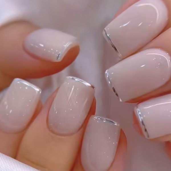 Curvlife Press on Nails Acrylic Fake Nails with Design Full