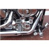HCMOTORKU Chrome Engine Transmission Interface Cover Trim For Harley Softail